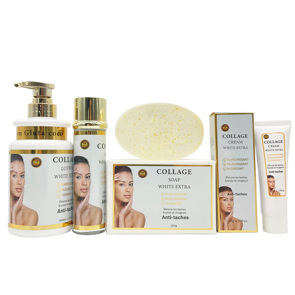 5D Gluta Collagen Anti-aging Skincare Set - Brightening & Hydrating