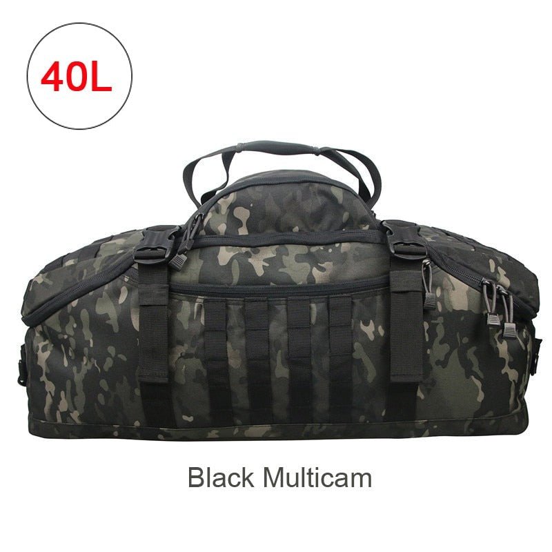 MOS Gear Tactical Travel Backpack 40L 60L 80L - Ultimate 3 Way Duffle Bag