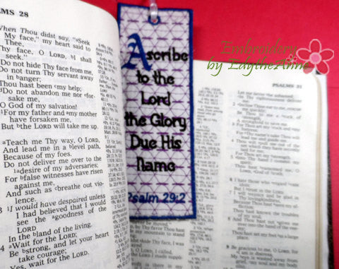 Faith Based Set of 3 In The Hoop Bookmark Designs - 5x7 Hoop Size - Digital File Instant Download