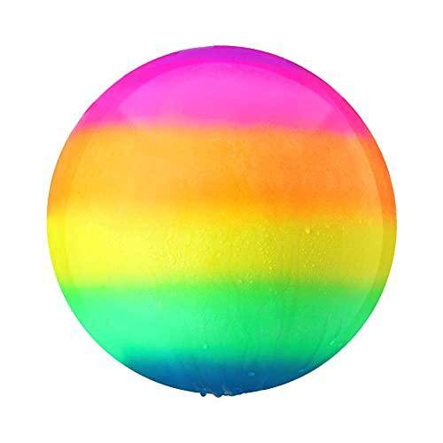 BITM Swimming Pool Dive Toys - 9 Inch Rainbow Ball for Underwater Games (Multicolor)