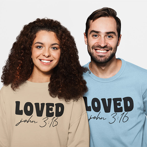 John 3 16 Christian Shirts for Men, Women, and Youth - God Loves Shirt Collection
