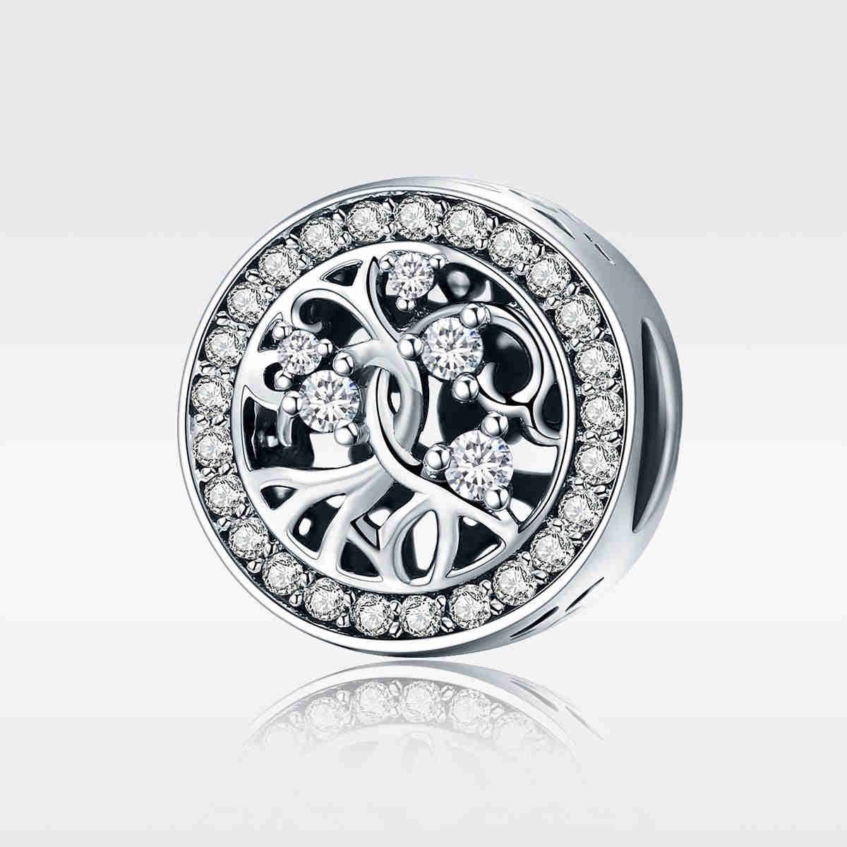 Sterling 925 Silver Tree Charm Bead Pendant for Pandora & European Bracelets