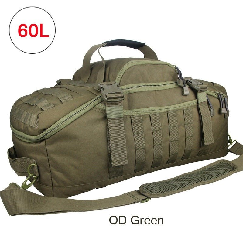 MOS Gear Tactical Travel Backpack 40L 60L 80L - Ultimate 3 Way Duffle Bag