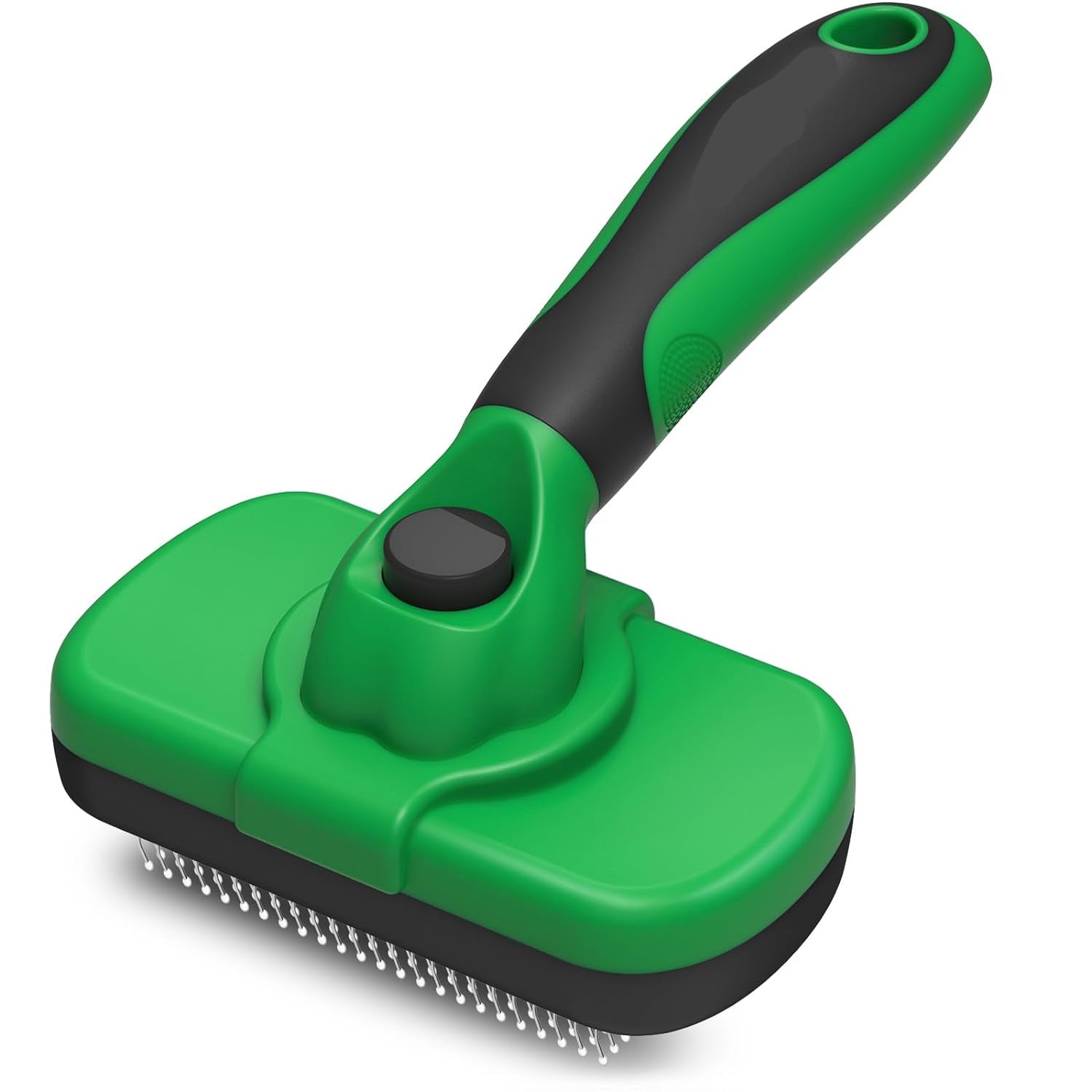 Self Cleaning Slicker Brush for Dogs & Cats - Gentle Deshedding Pet Grooming Tool