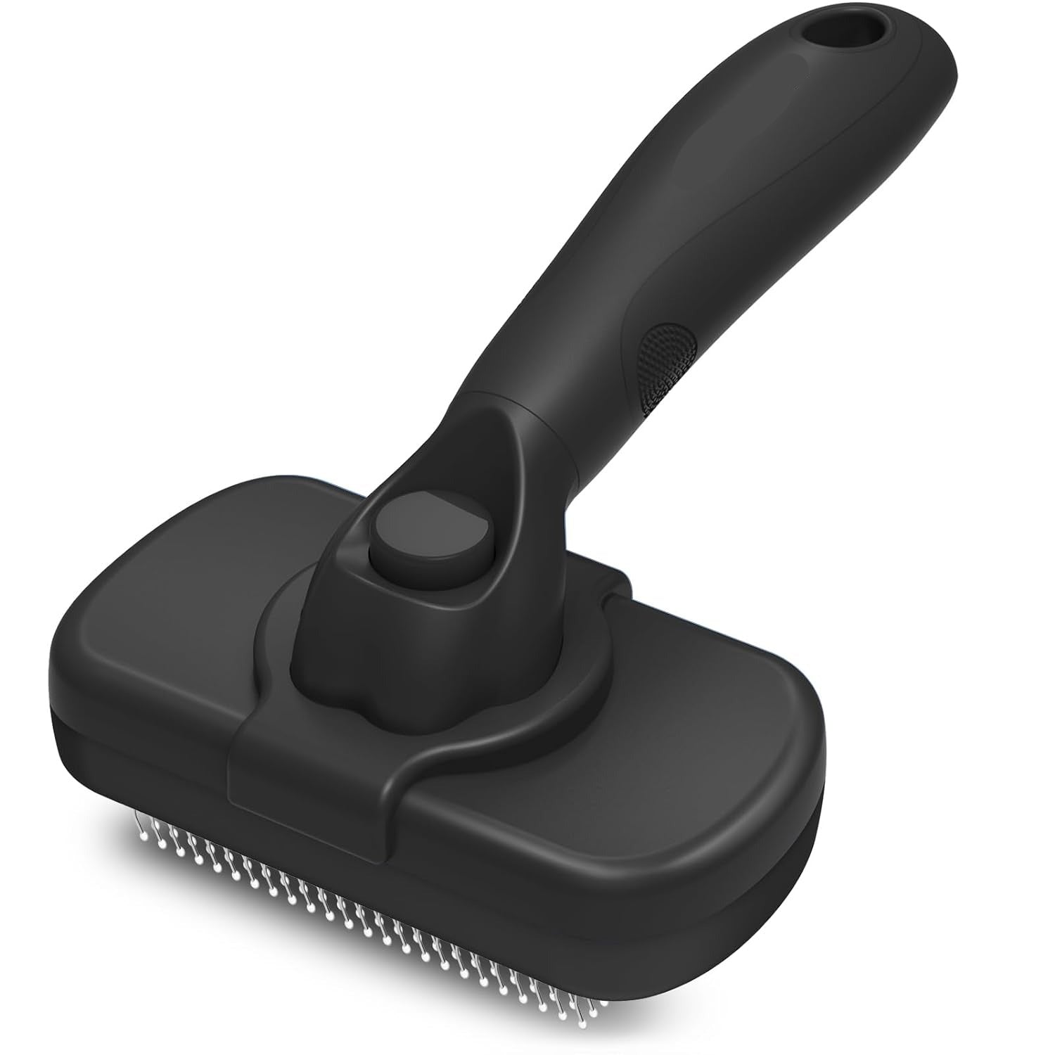 Self Cleaning Slicker Brush for Dogs & Cats - Gentle Deshedding Pet Grooming Tool