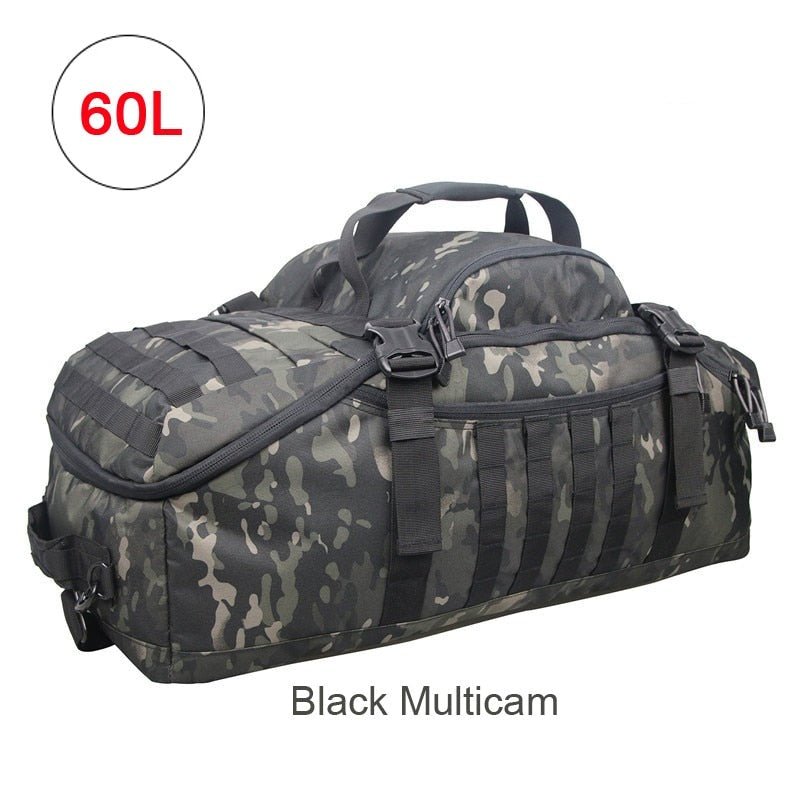 MOS Gear Tactical Travel Backpack 40L 60L 80L - Ultimate 3 Way Duffle Bag