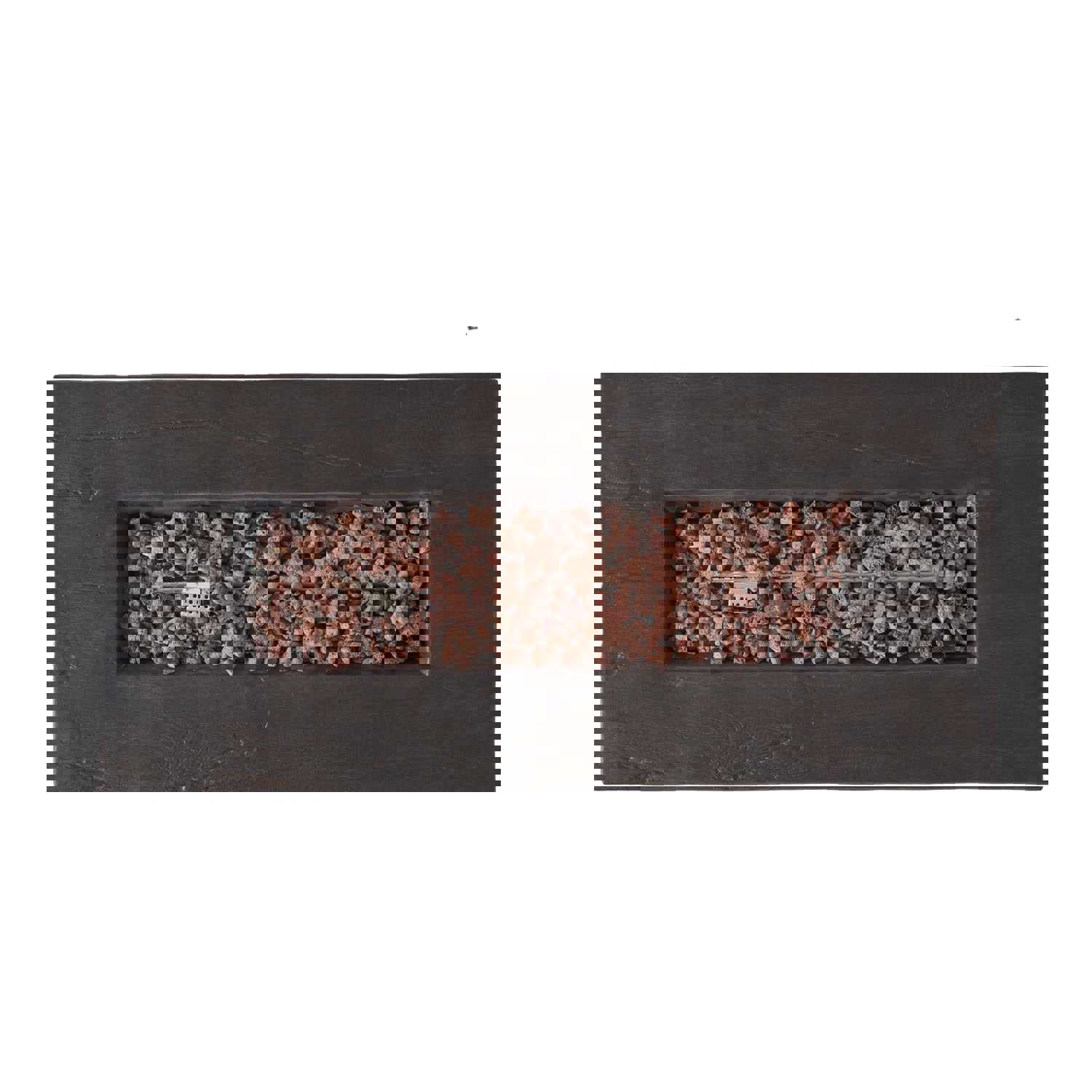 Aubreey Outdoor Rectangular Gas Burning Fire Pit - 50000 BTU