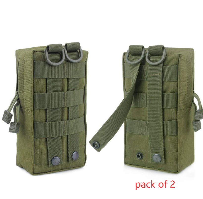 Tactical Molle Utility Pouch - Water-resistant EDC Gear Bag for Military & Outdoor Use