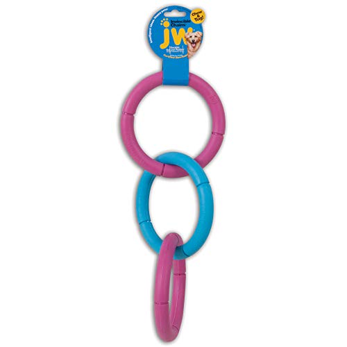JW PET 43135 Invincible Chains Large Triple Dog Toy