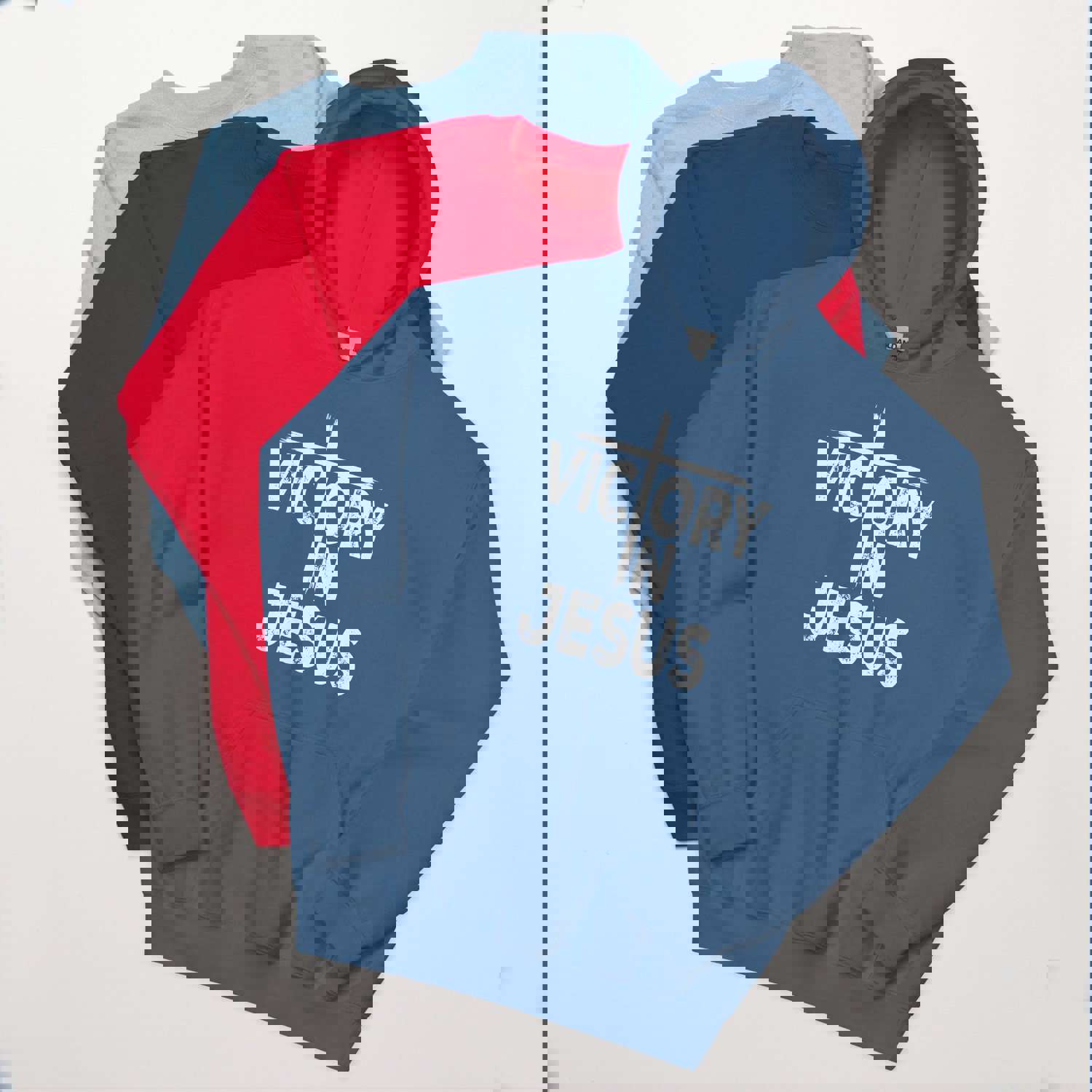 F&H Christian Victory In Jesus Unisex Hoodie - Soft, Stylish & Cozy