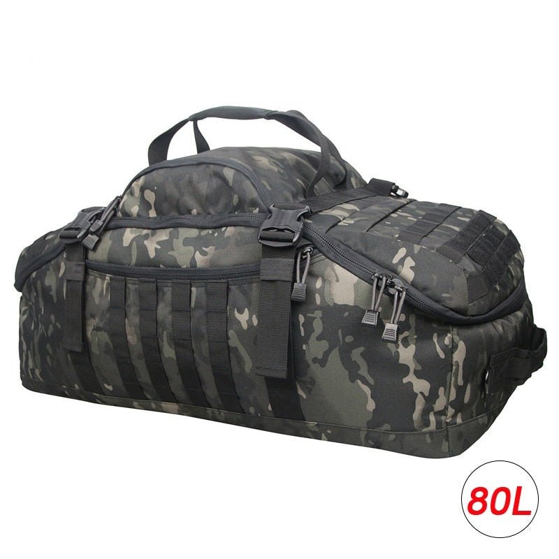 MOS Gear Tactical Travel Backpack 40L 60L 80L - Ultimate 3 Way Duffle Bag