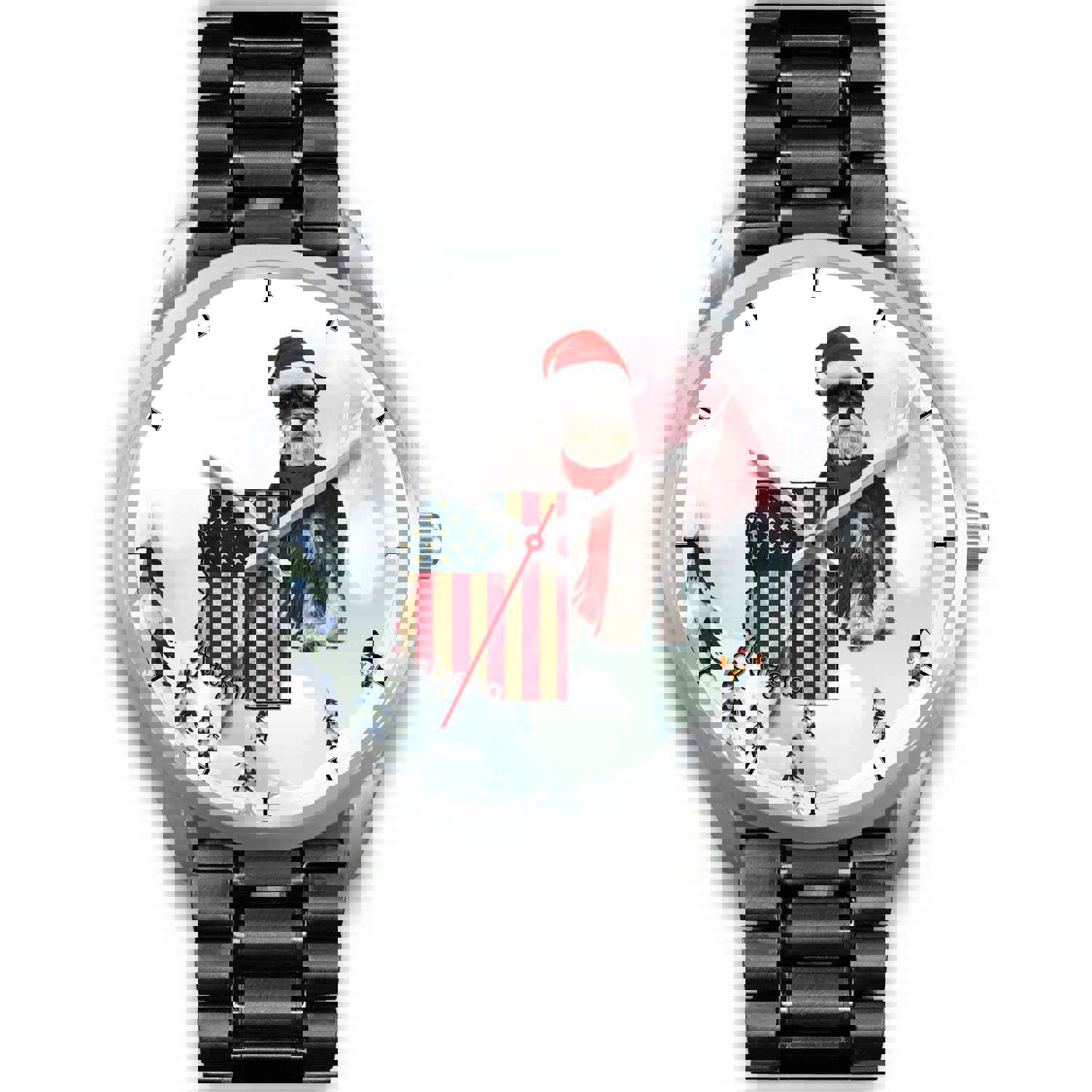 Miniature Schnauzer Arizona Christmas Special Wrist Watch