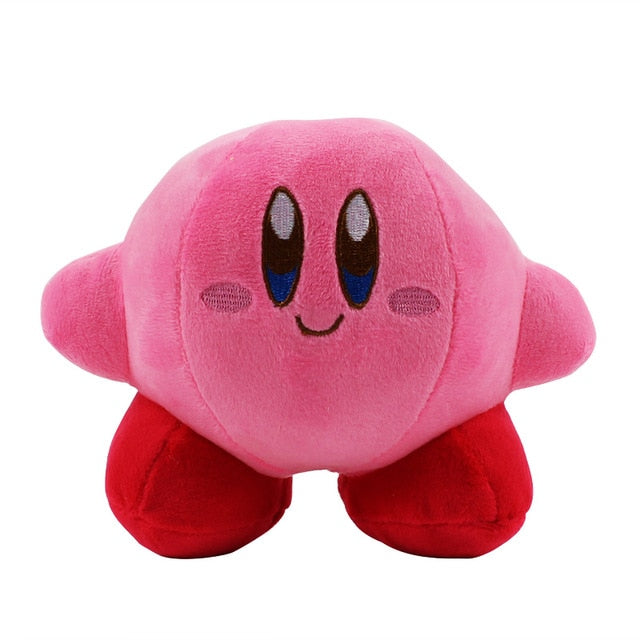 18cm 3Styles Kirby Plush Doll - Kawaii Pink Red Yellow Soft Stuffed Toy for Kids Gifts