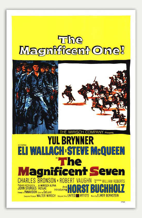 Magnificent Seven - 11 x 17 Movie Poster (1960 Reprint)