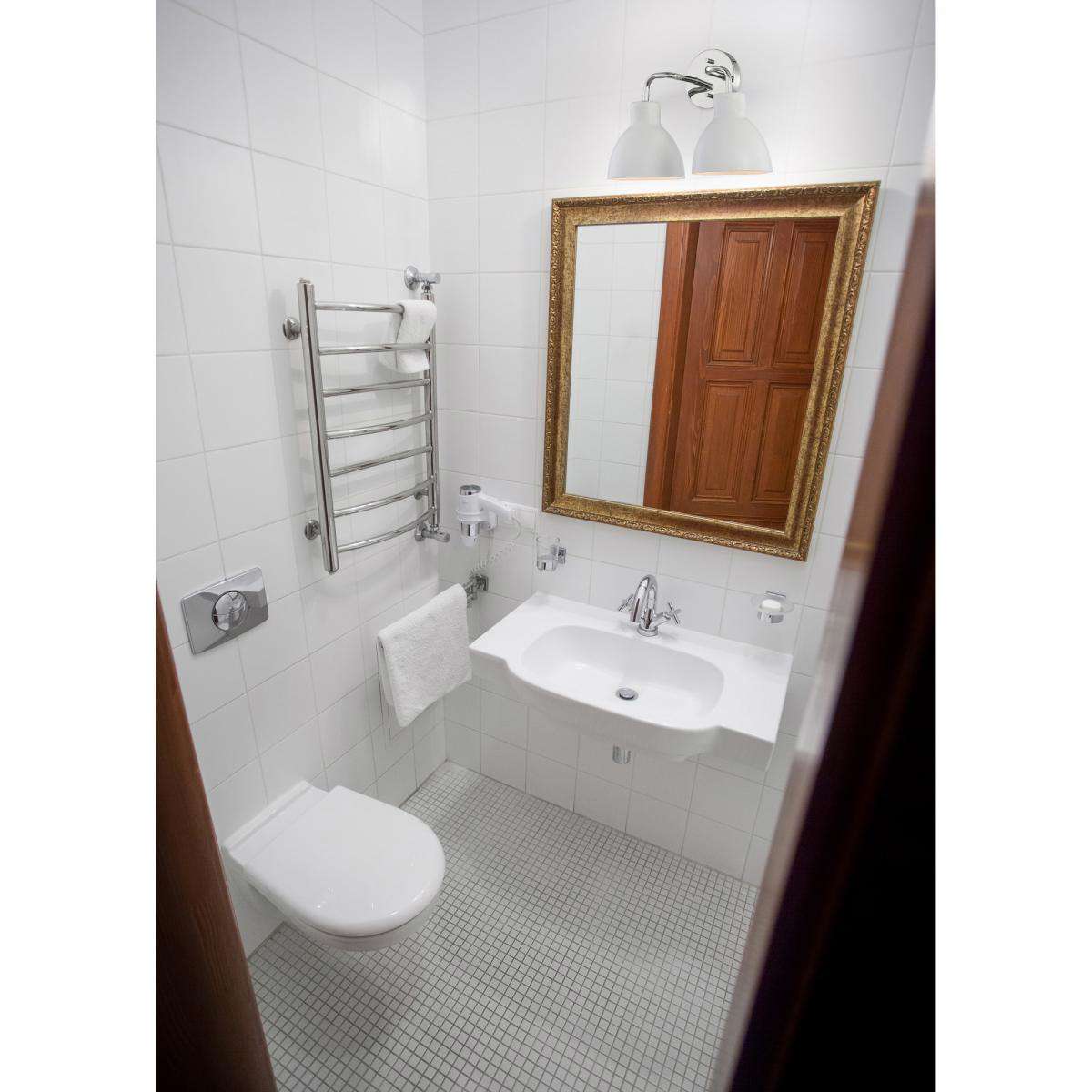 Sloan 2 Light Vanity - Polished Nickel and Matte White Finish
