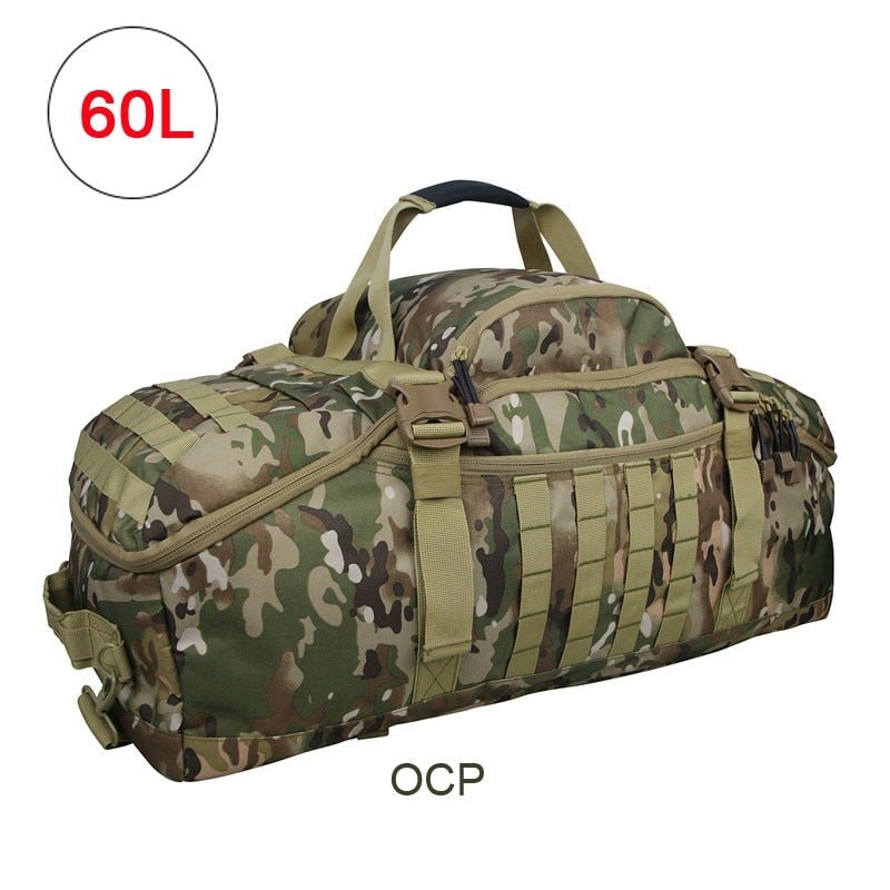 MOS Gear Tactical Travel Backpack 40L 60L 80L - Ultimate 3 Way Duffle Bag