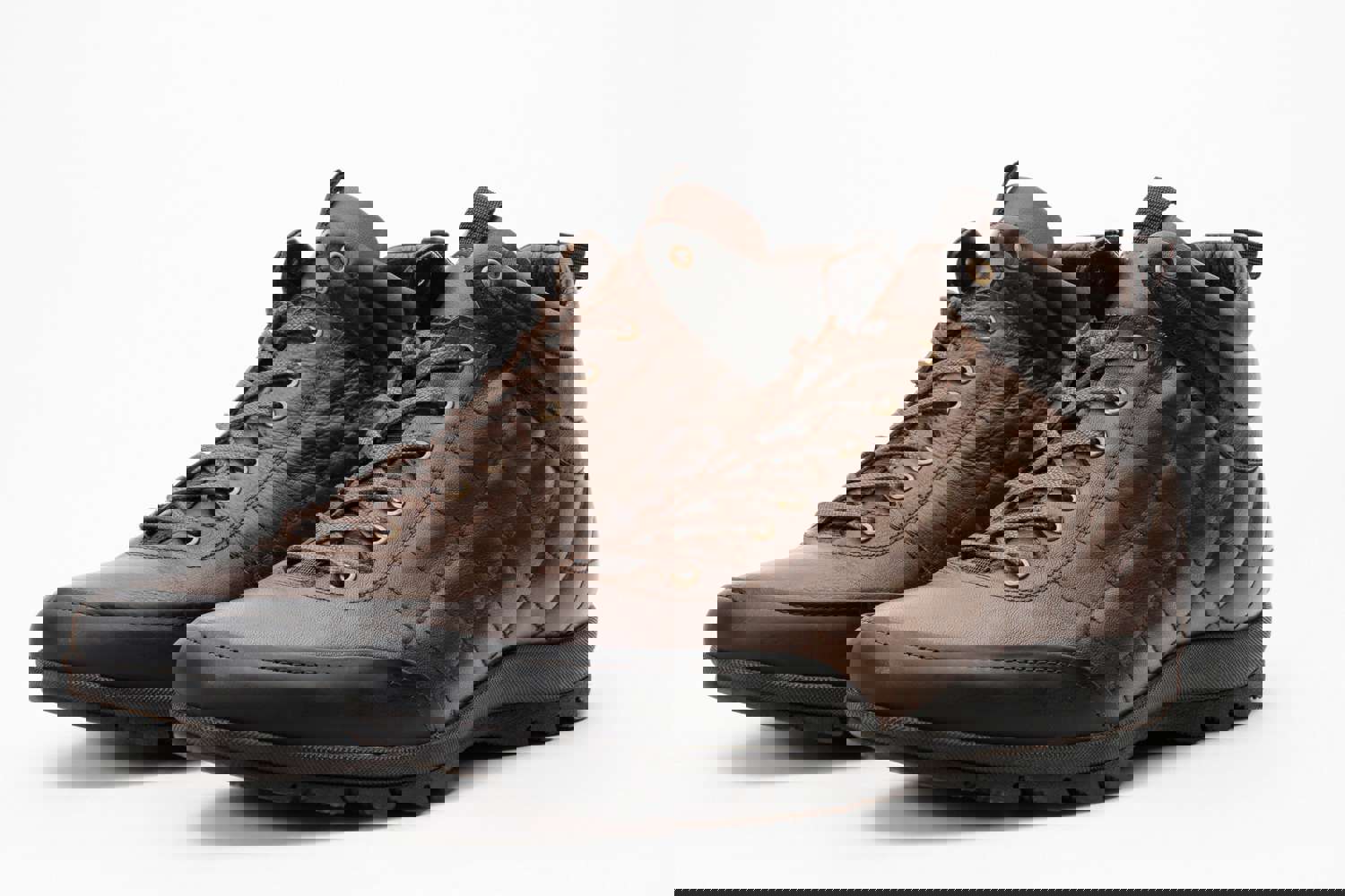 Riga Brown Leather Casual Lace-Up Men Boot with Zipper