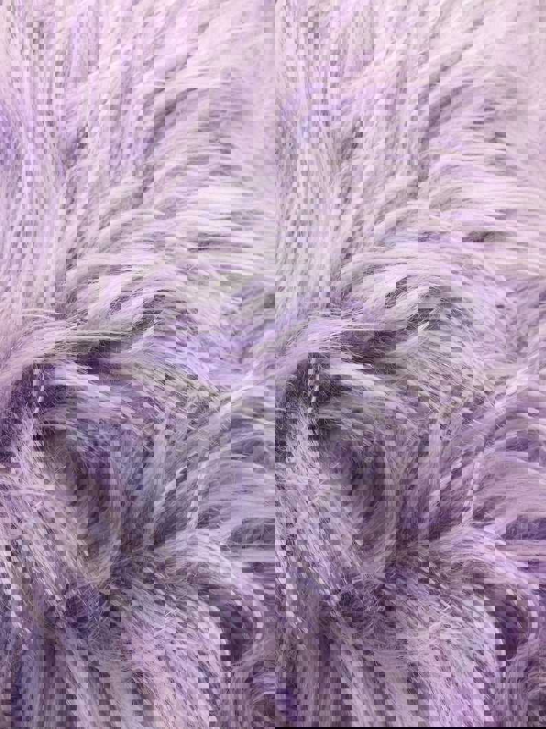 Solid Mongolian Long Pile Animal Faux Fur Fabric for Coats, Blankets, and Home Decor