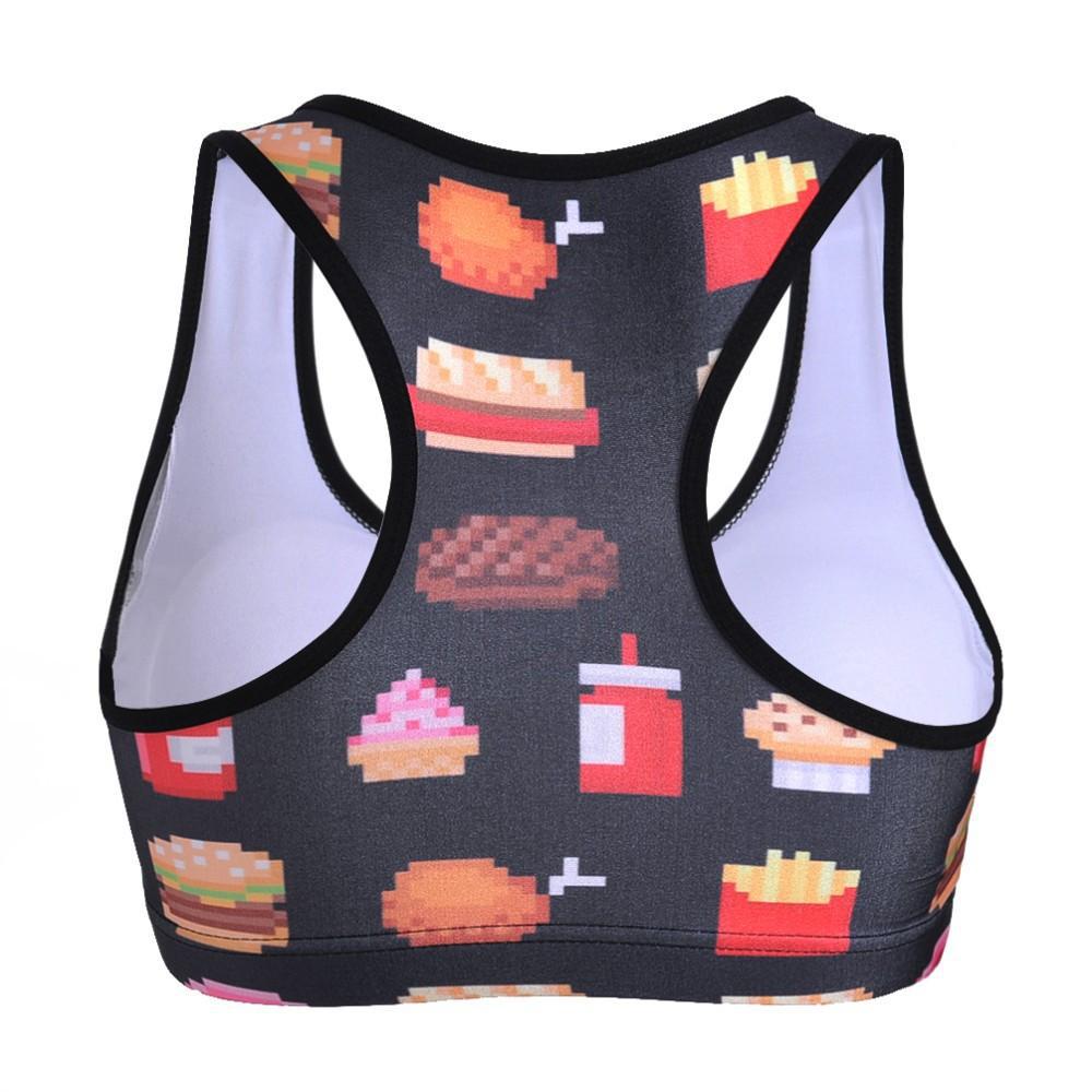 Pattern Sports Top - Fashionable Crop Top or Sports Bra