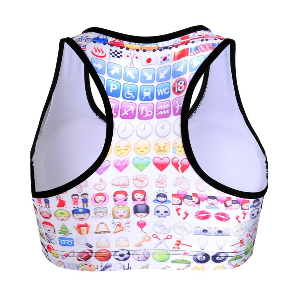 Pattern Sports Top - Fashionable Crop Top or Sports Bra
