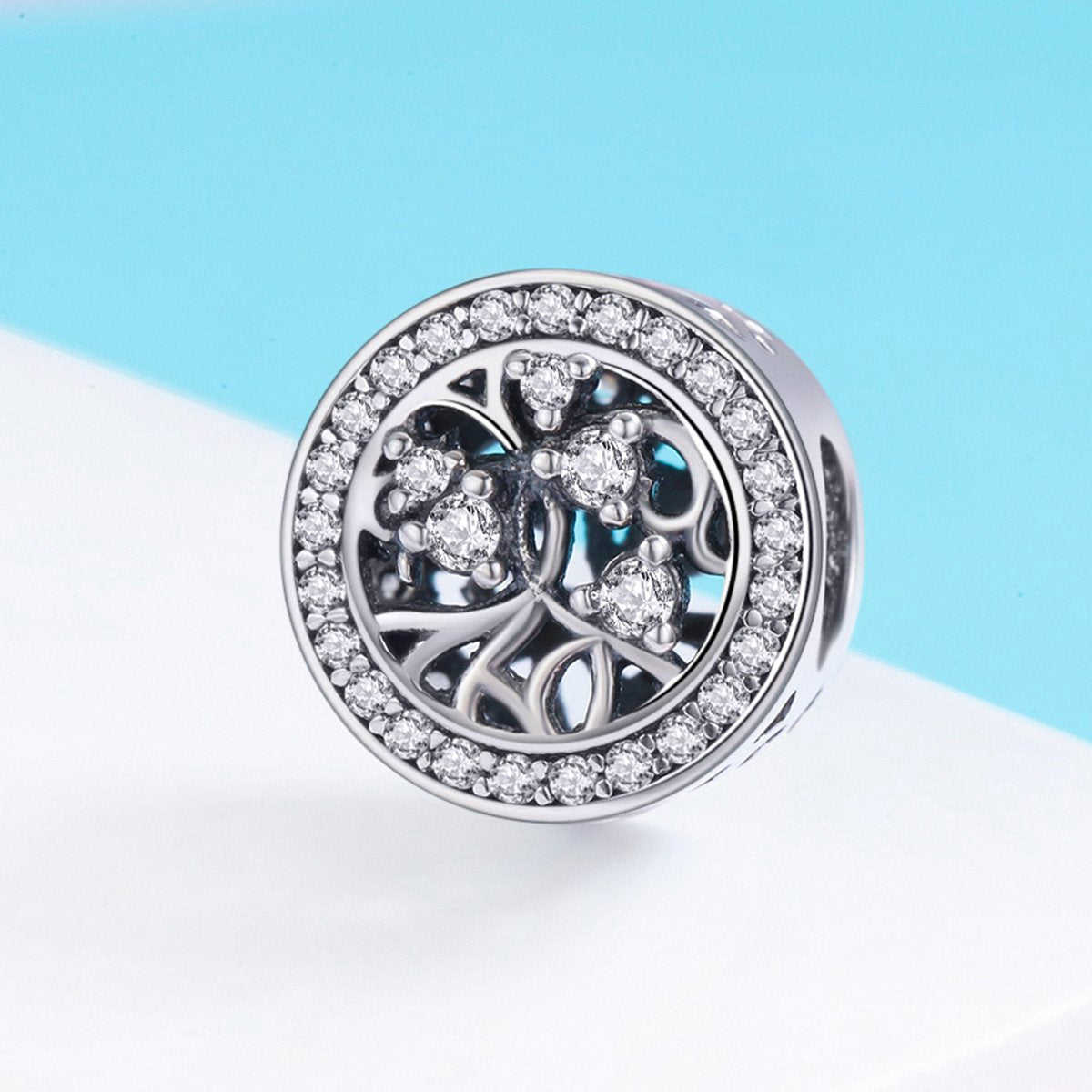 Sterling 925 Silver Tree Charm Bead Pendant for Pandora & European Bracelets