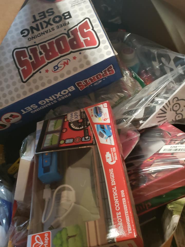 BIG SMILE BTG (Baby Toys and Games) COFFIN BOXES - JAMMED FULL with Electronics Baby Toys