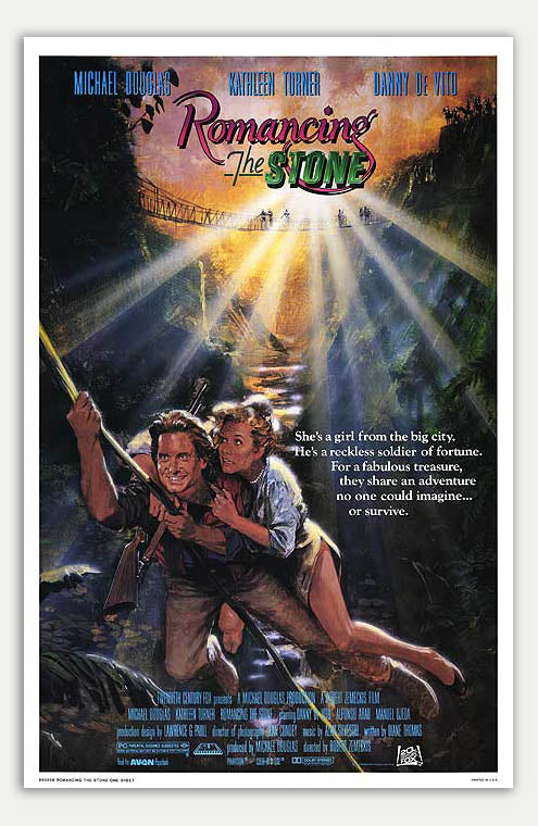 Romancing the Stone - 11 x 17 Movie Poster (1984 Reprint)