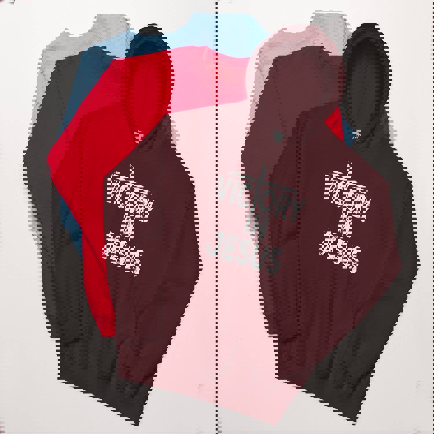 F&H Christian Victory In Jesus Unisex Hoodie - Soft, Stylish & Cozy