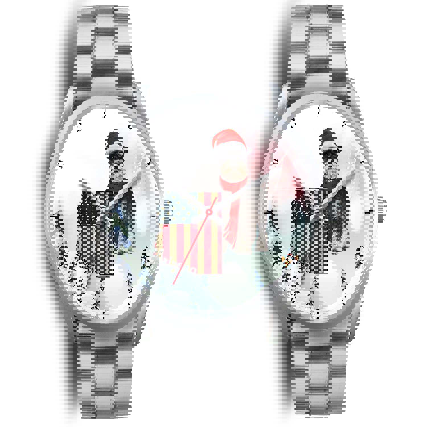 Miniature Schnauzer Arizona Christmas Special Wrist Watch