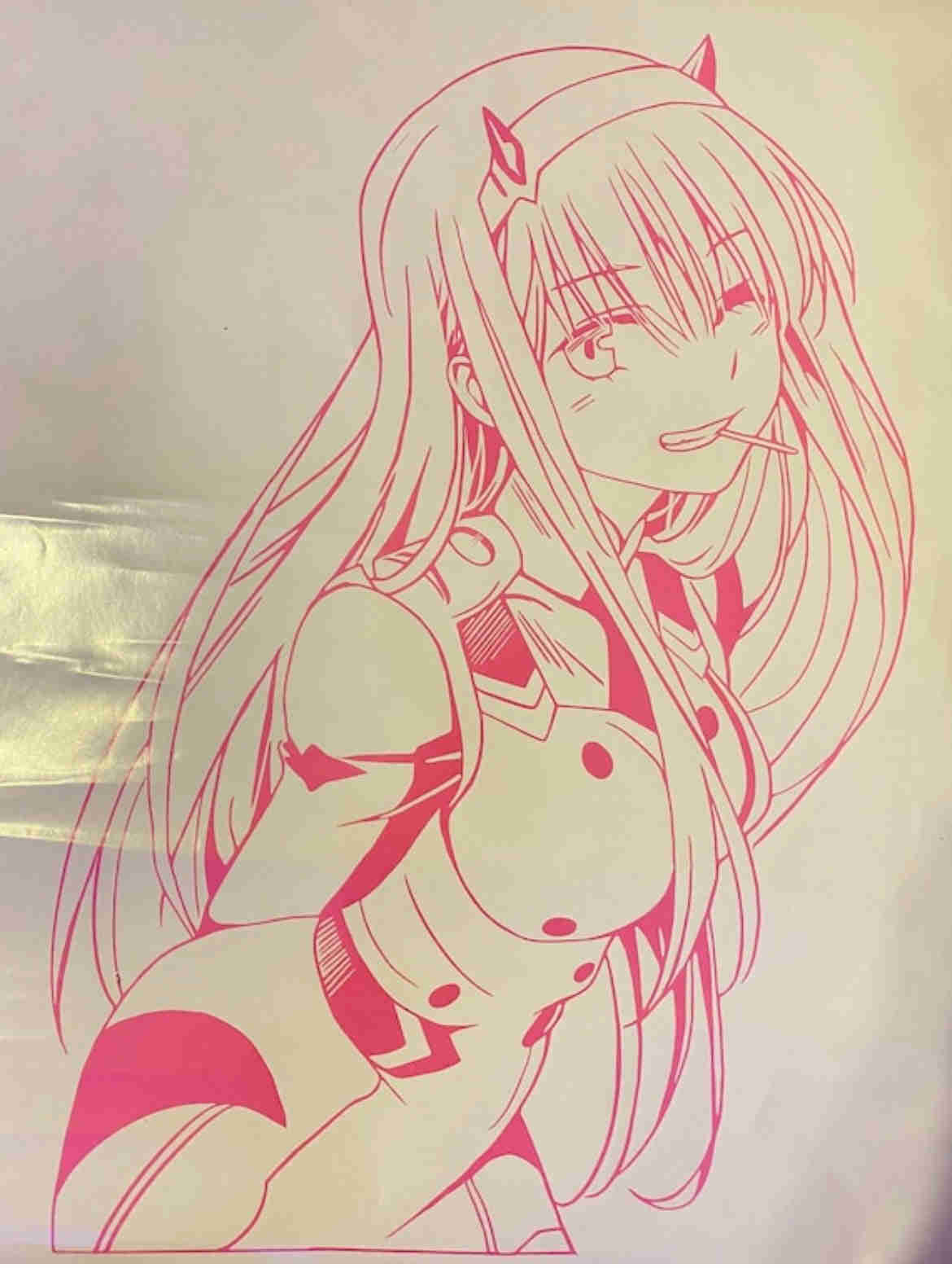 Large Anime Girl 02 Car Graphic Vinyl Decal - Removable Sticker for Cars and Trucks