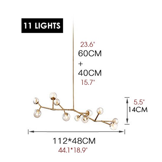 MIRODEMI® Luxury Molecular-Shaped Chandelier for Living Room, Kitchen, Dining Room