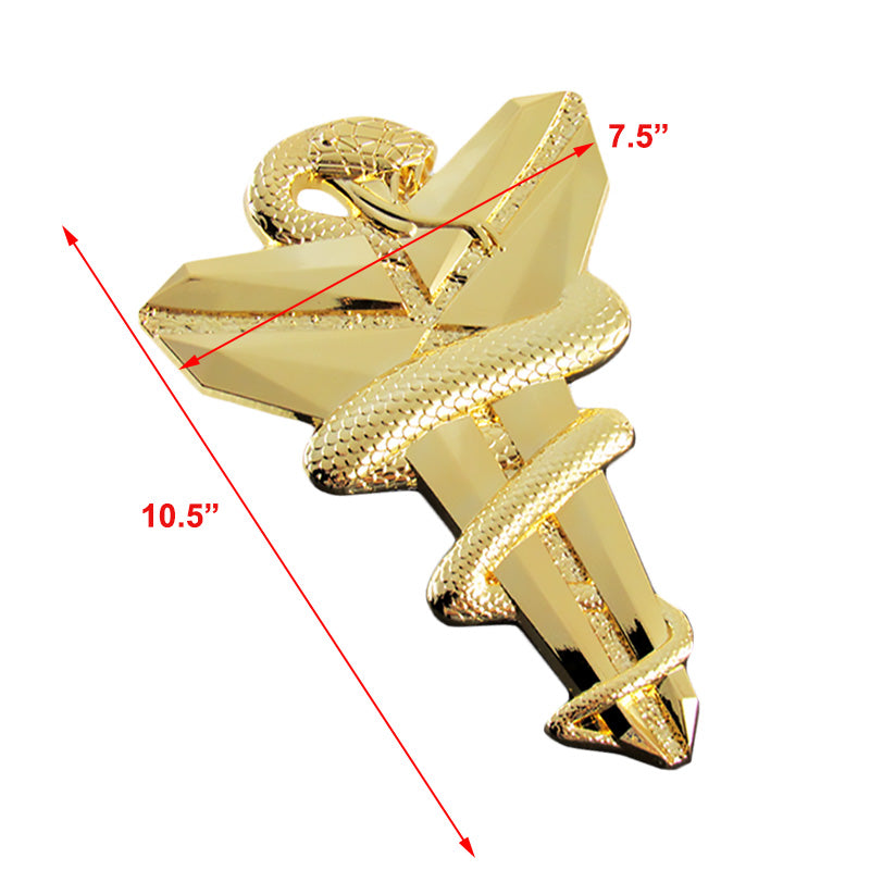 Kobe Bryant Gold Mamba Snake Lakers Car 3D Metal Emblem Badge Decal Sticker