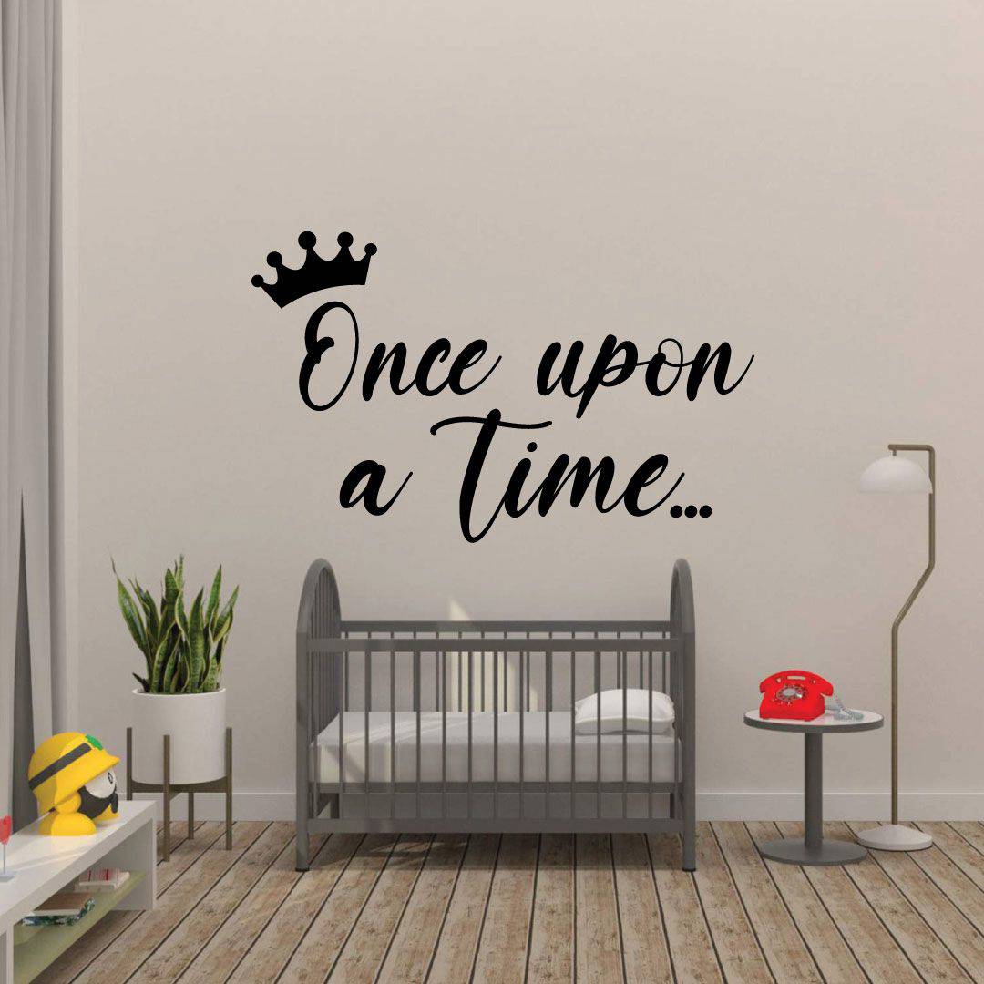 Inspirational Quote Vinyl Wall Sticker Decal - Once Upon A Time