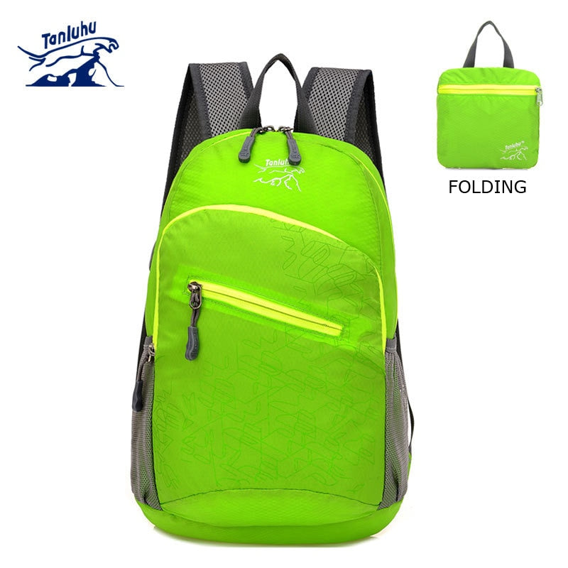 TANLUHU 624 Unisex Lightweight Water-resistant Folding Backpack for Travel and Outdoor Activities