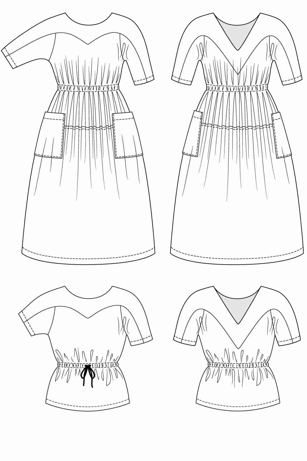 Named Clothing, Valo Dress & Top, Paper Pattern