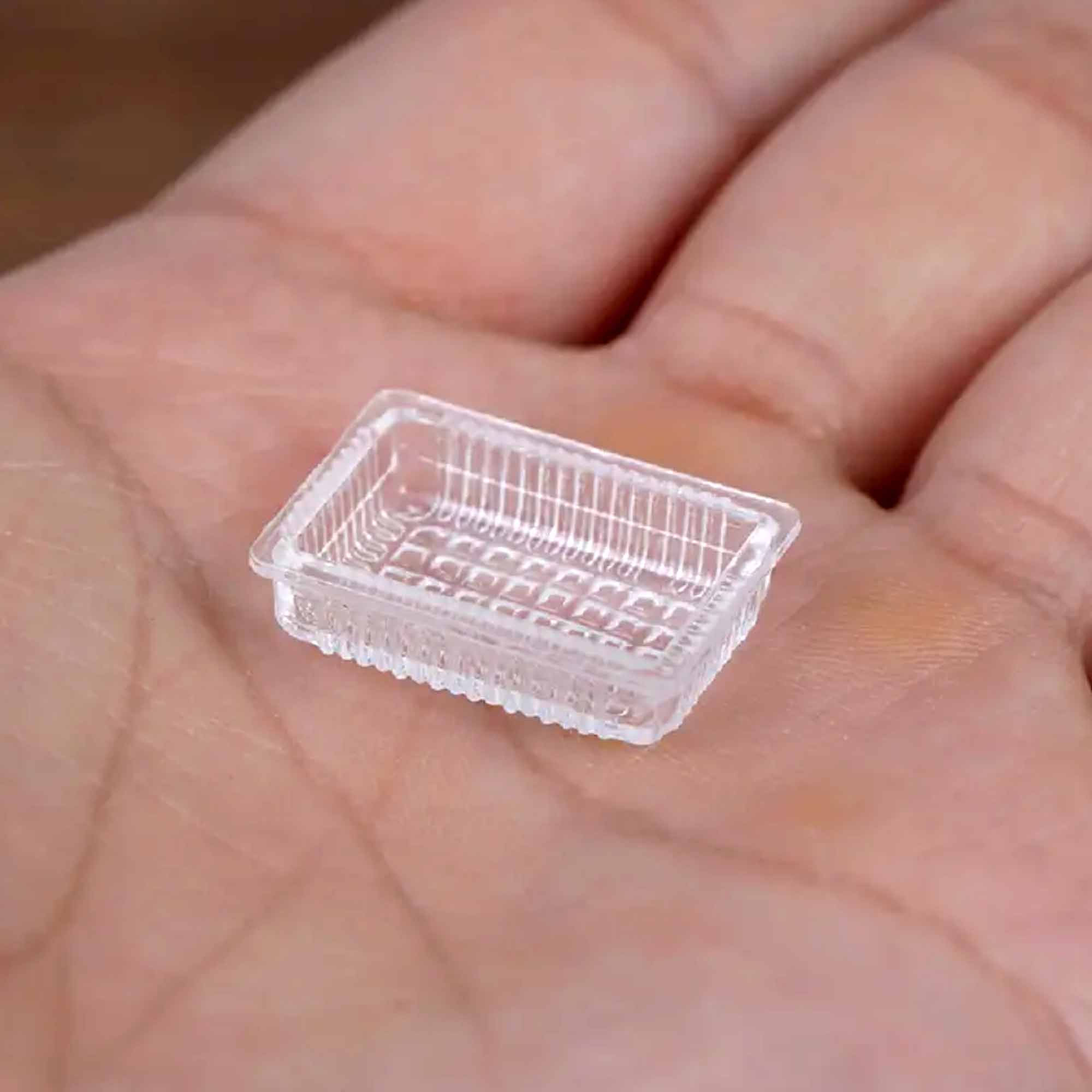 1:12 Dollhouse Miniature Resin Tray - Mini Food Storage - Dollhouse Kitchen Accessory