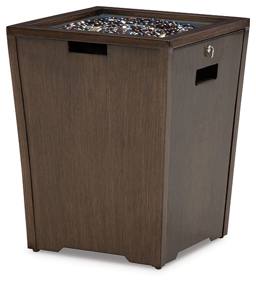 Rodeway South Outdoor Fire Pit Table and 4 Chairs Set