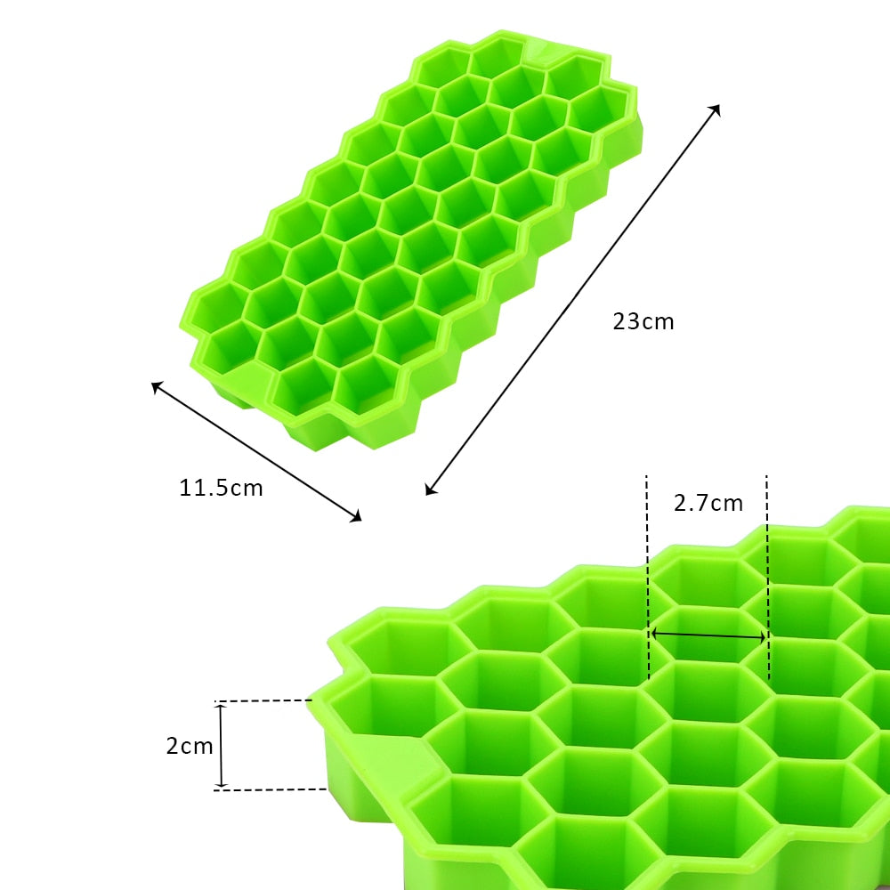 Silicone Ice Cube Mold - Food Grade Ice Ball Maker for Eco-Friendly Homemade Ice Cubes