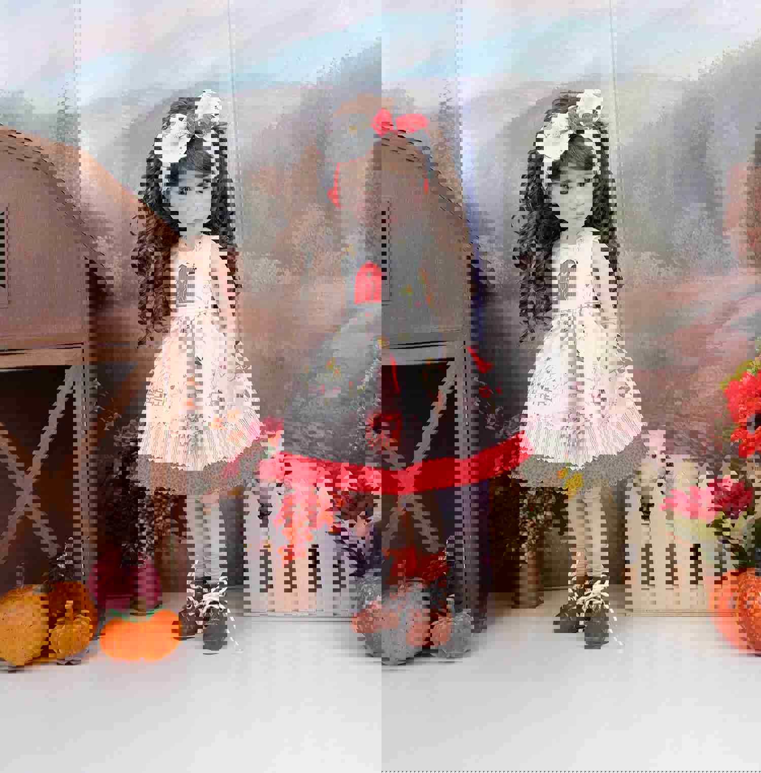 Barnyard Dress with Boots for Ruby Red Fashion Friends Doll