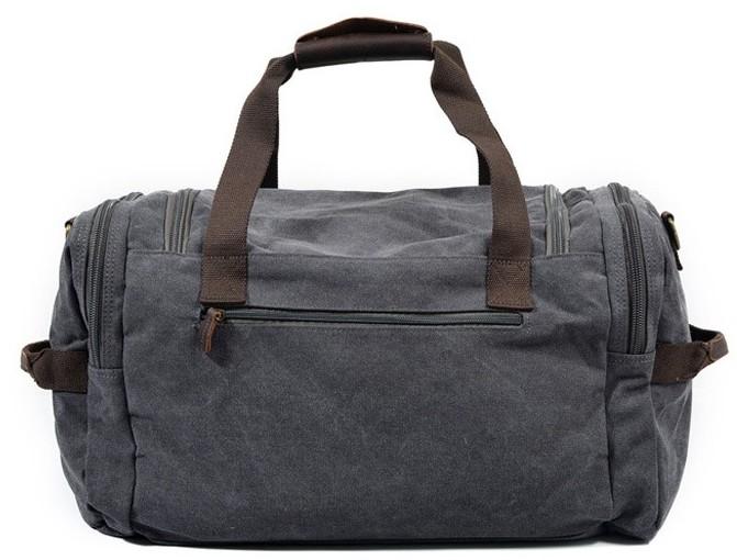 Mens Waxed Canvas Leather Weekender Bag - Durable Travel Bag for Men