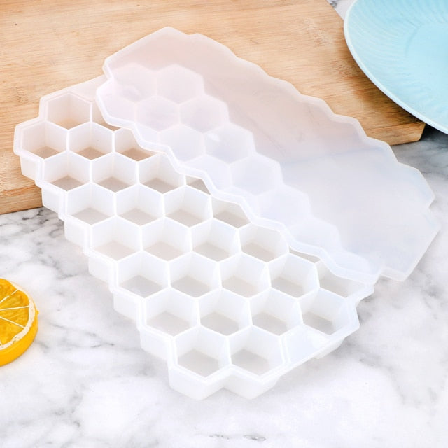 Silicone Ice Cube Mold - Food Grade Ice Ball Maker for Eco-Friendly Homemade Ice Cubes