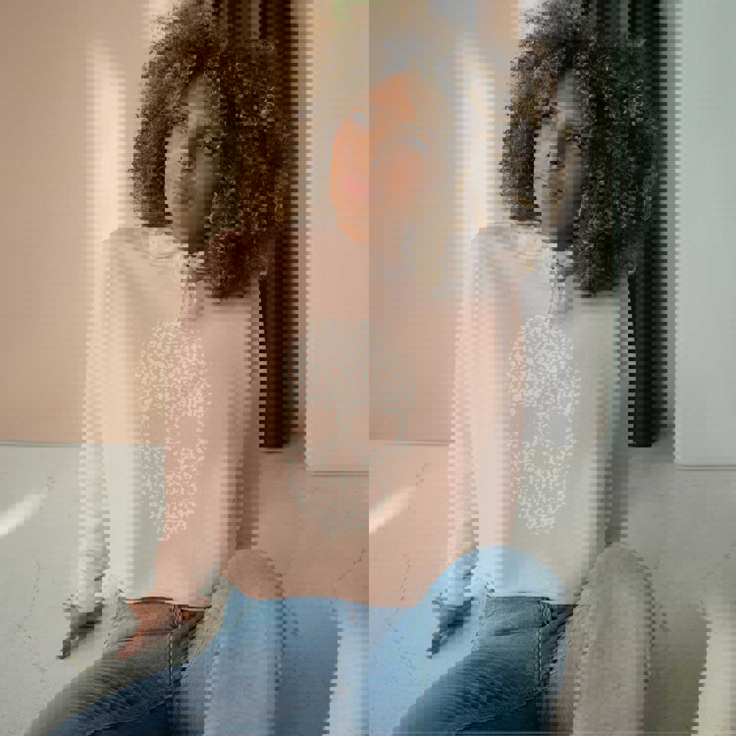 Vintage Skull Cropped Hoodie