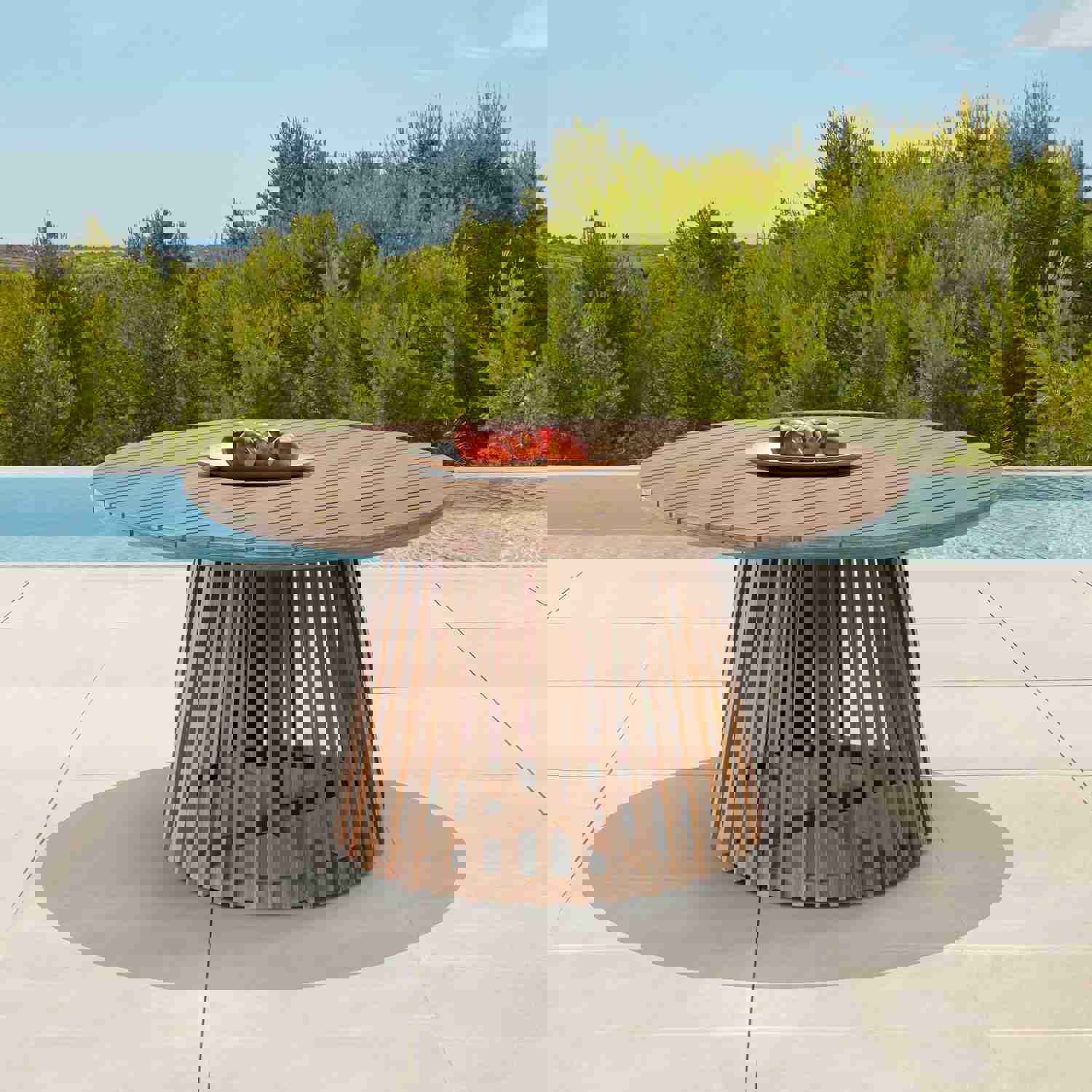 Escondido Outdoor Patio Round Dining Table