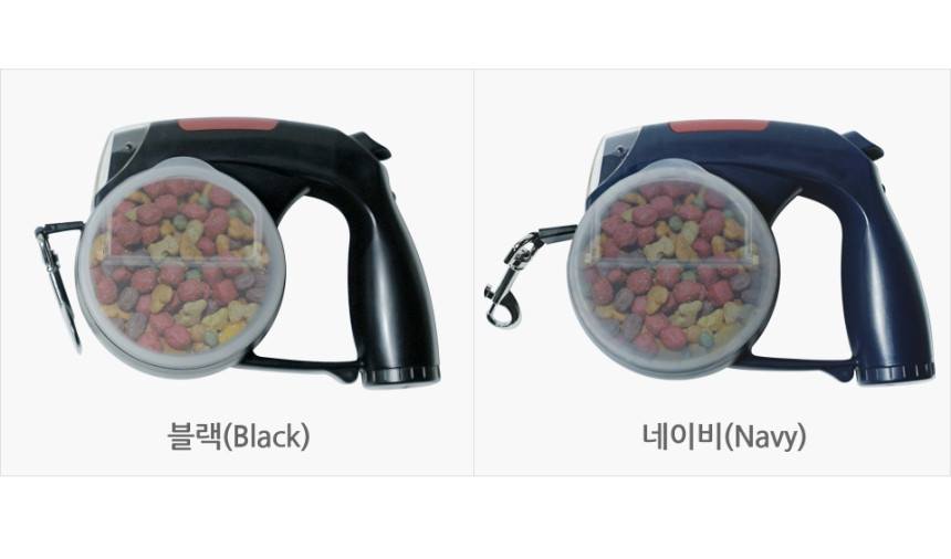 5-in-1 Multi-Functional Dog Leash with Rice Bowl, Water Cup, Toilet Bag Dispenser, and LED Light