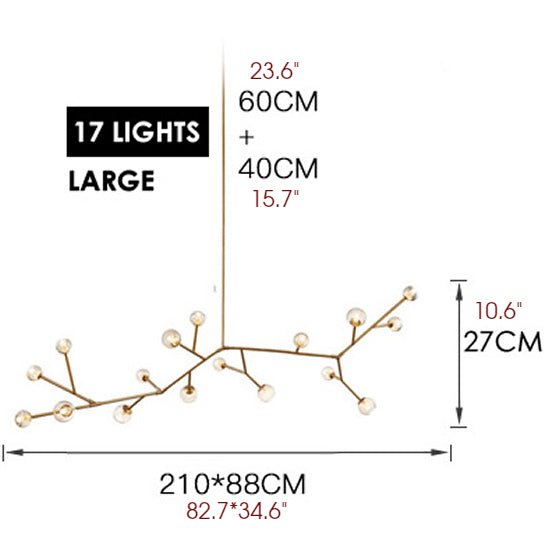 MIRODEMI® Luxury Molecular-Shaped Chandelier for Living Room, Kitchen, Dining Room