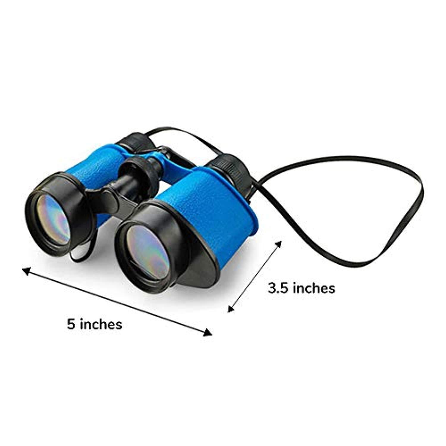 Kicko 12 Toy Binoculars for Kids - Assorted Colors with Neck String
