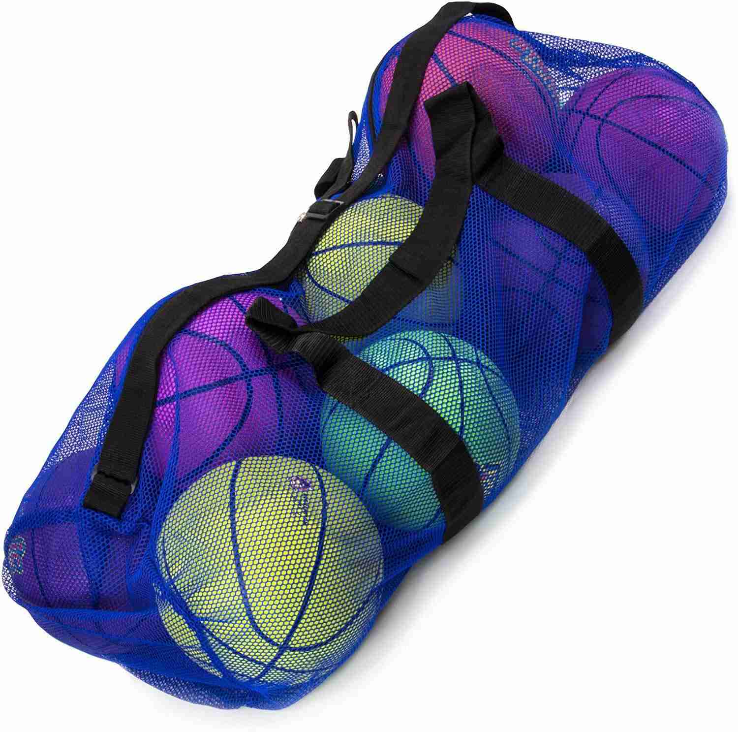 Crown Sporting Goods 39 Mesh Sports Ball Bag with Adjustable Shoulder Strap