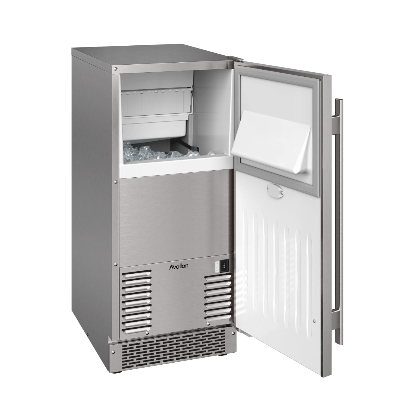 Avallon AIMG151PSSORH 15" Wide 26 Lbs. Capacity Stainless Steel Ice Maker