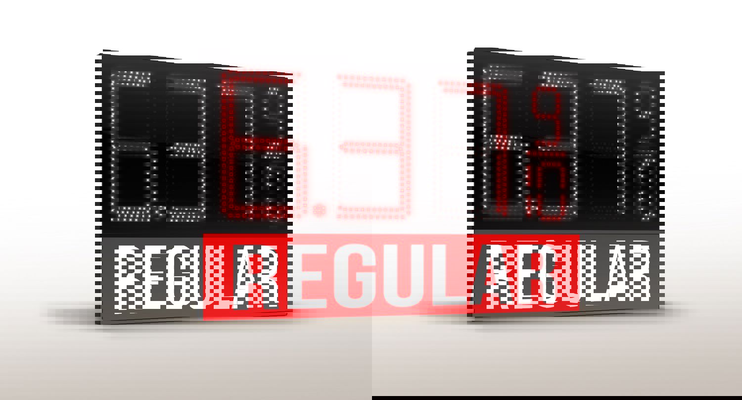 Versatile Range LED Gas Station Digit Signs: 10 to 24 - Bright, Durable, & Energy-Efficient