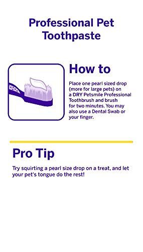 Petsmile Professional Pet Toothpaste for Cats & Dogs - VOHC Accepted Dental Care (2.5 Oz, London Broil)